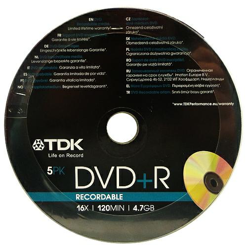 TDK DVD+R x16 4,7GB s-5 t78670 - Henryx24
