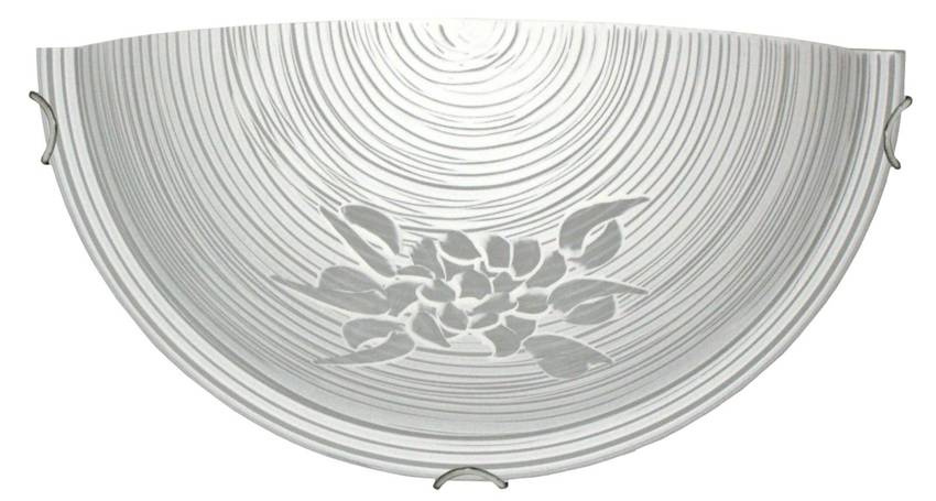 Biała lampa sufitowa plafon do salonu JASMIN metal szkło
