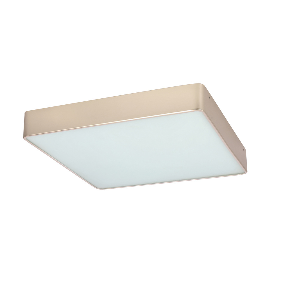 Biały plafon sufitowy LED do łazienki i korytarza QUATTRO szkło