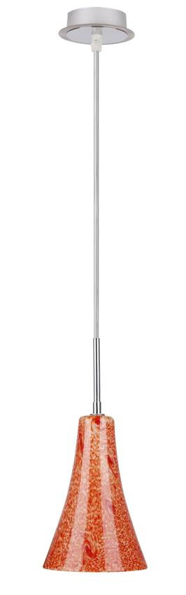 Lampa wisząca z regulacją wysokości do salonu RUFI 1 punkt chrom satyna nikiel