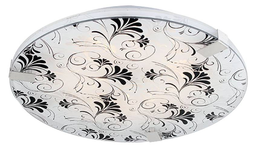 Biała lampa sufitowa plafon do salonu VAGANTE szkło metal