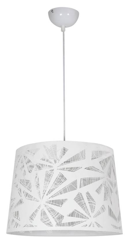 Biała lampa wisząca sufitowa do salonu ORLANDO metal 1xE27