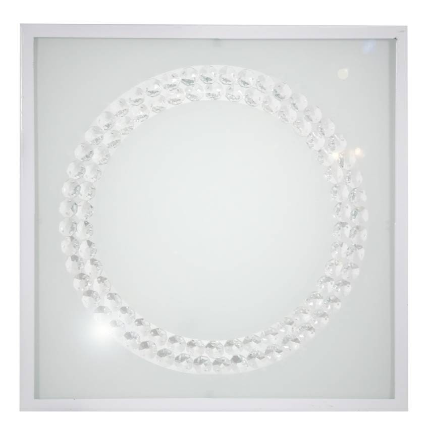 Biały plafon sufitowy LED 16W neutralna barwa światła duży ring