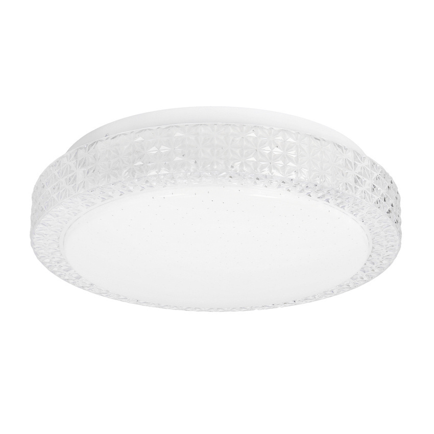 Biały plafon sufitowy LED 12W 4000K do salonu RABEL 27 cm