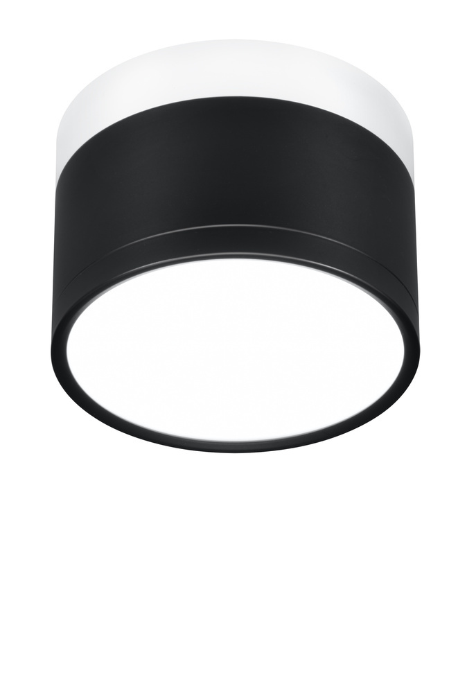 Czarno-biała lampa sufitowa LED 9W 4000K punktowa TUBA aluminium
