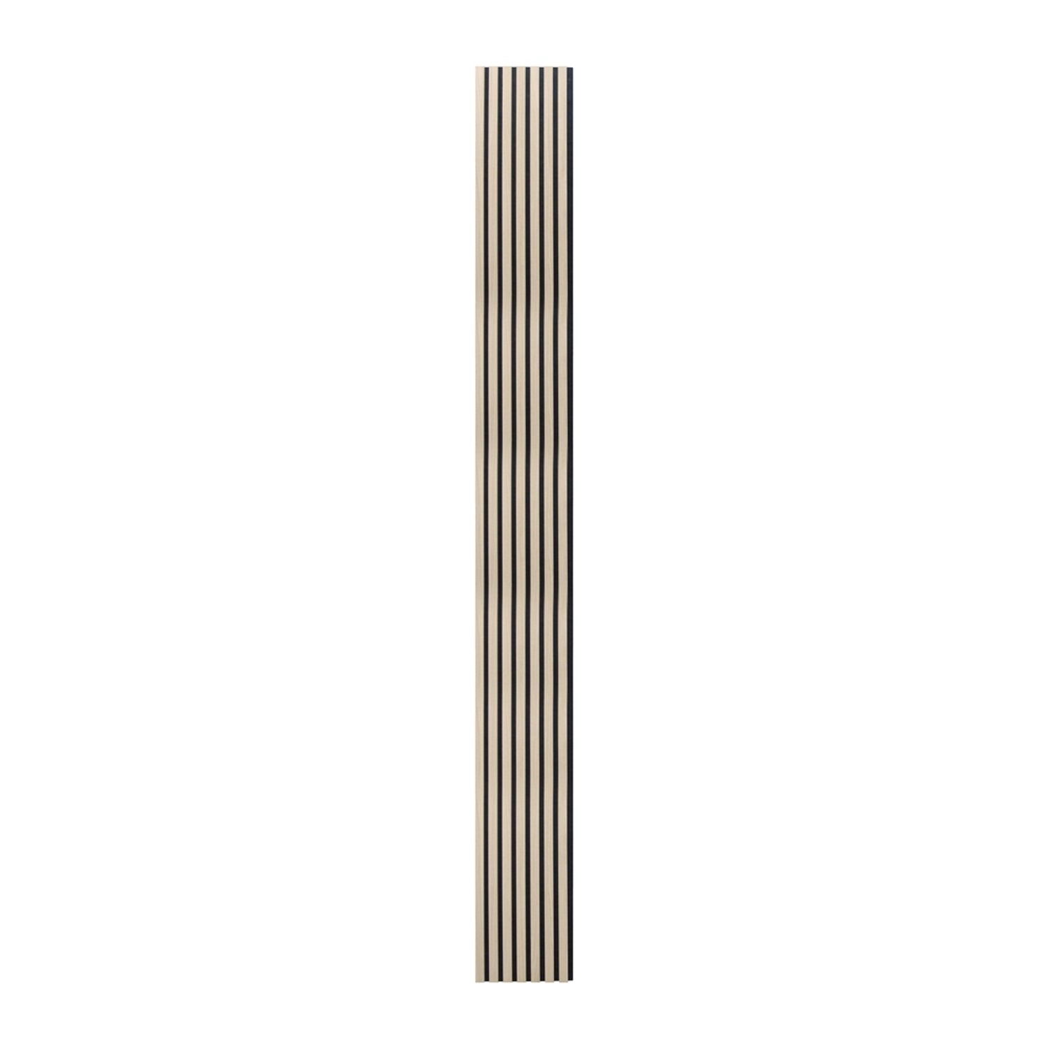 Max-stone Lamele ścienne akustyczne na czarnym filcu Dąb 18x30x2650 mm