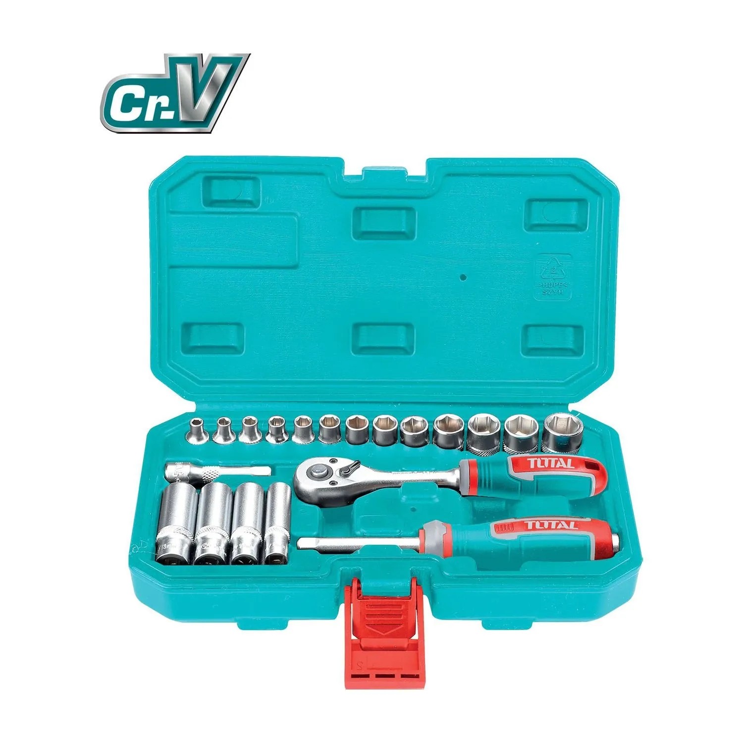 TOTAL Tools Zestaw kluczy nasadowych - 20 szt.