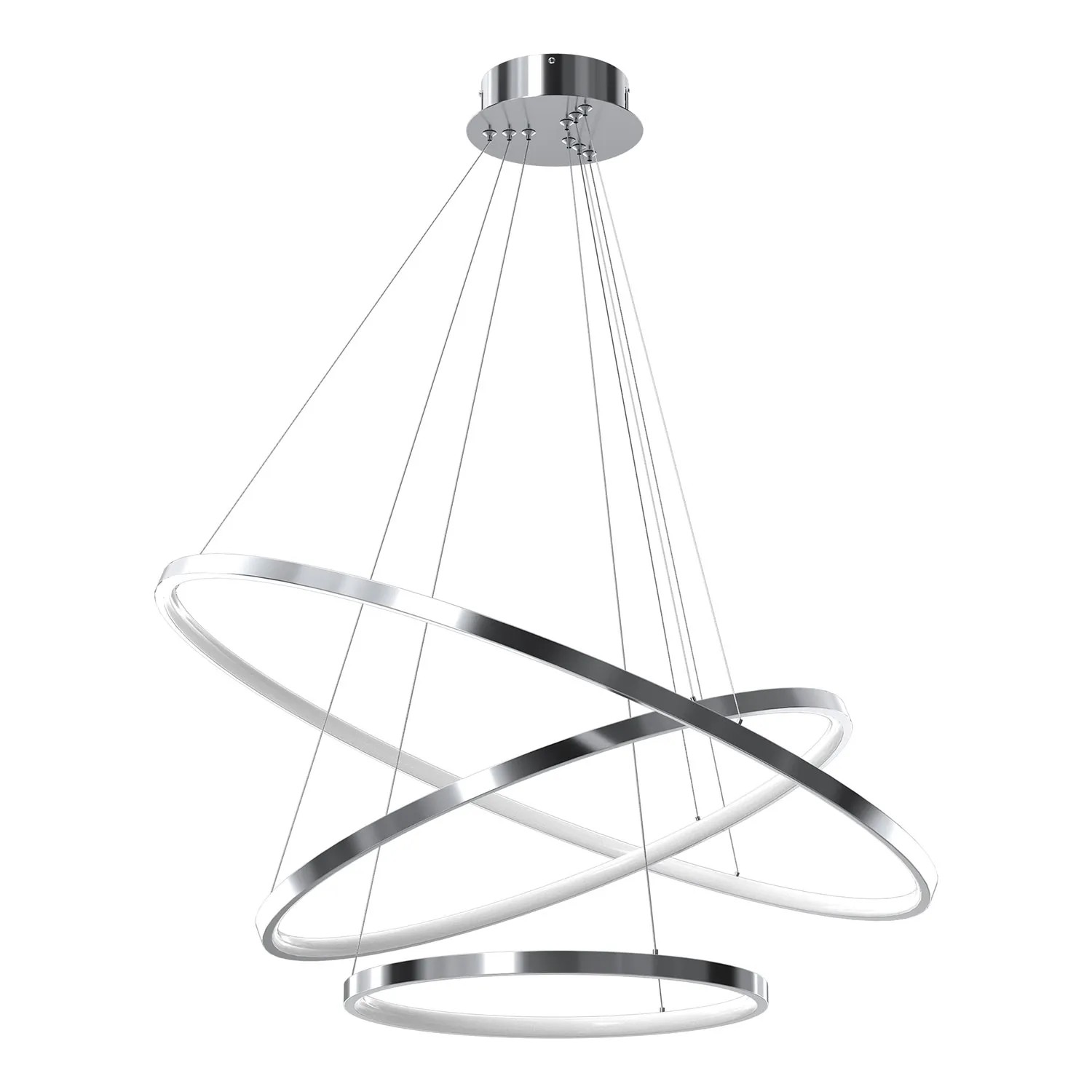 MiLAGRO Lampa wisząca LED Hoop 93W 4000K 4650lm chrom