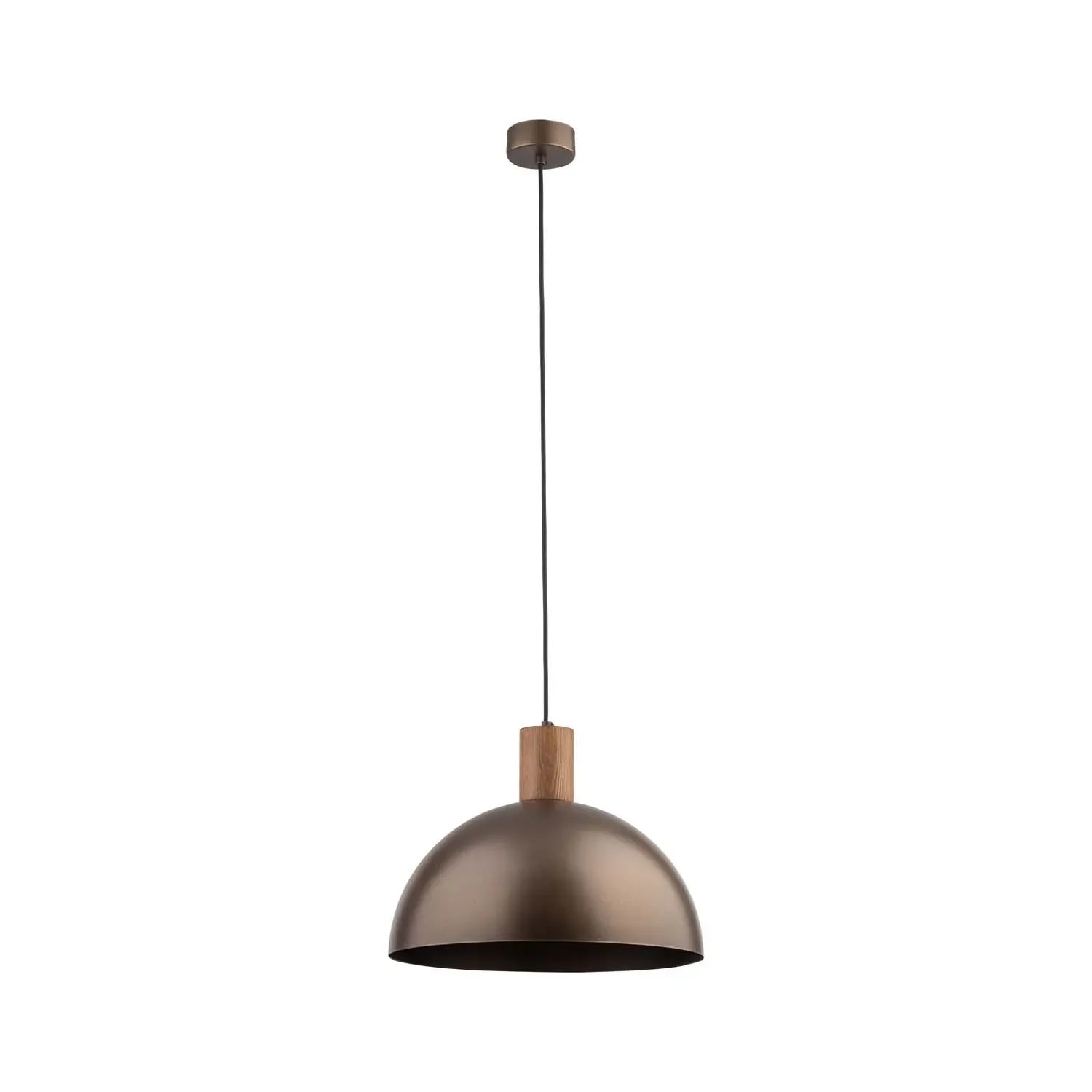 TK Lighting Lampa wisząca OSLO BROWN 1xE27 15W brązowa