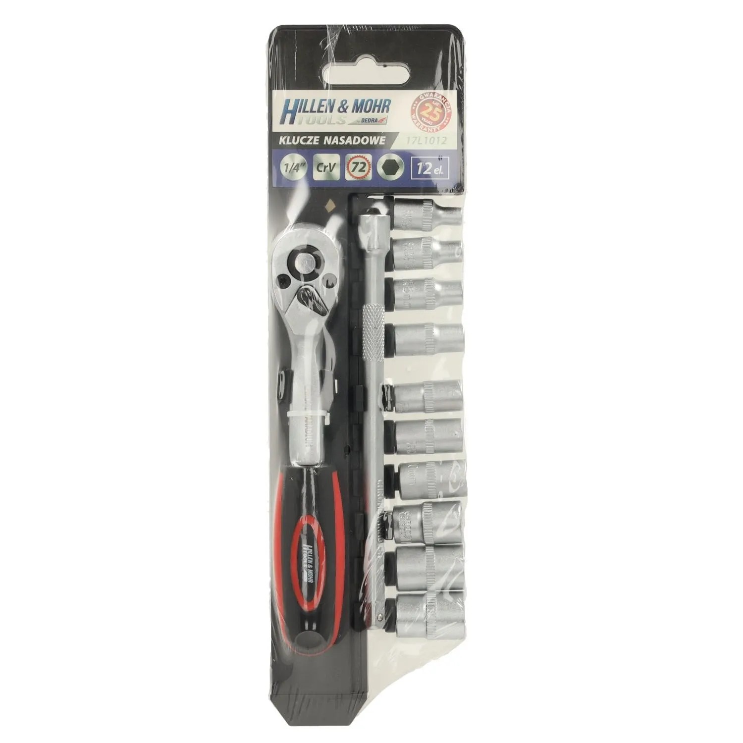 Hillen&Mohr Zestaw kluczy nasadowych 1/4" - 12 szt.