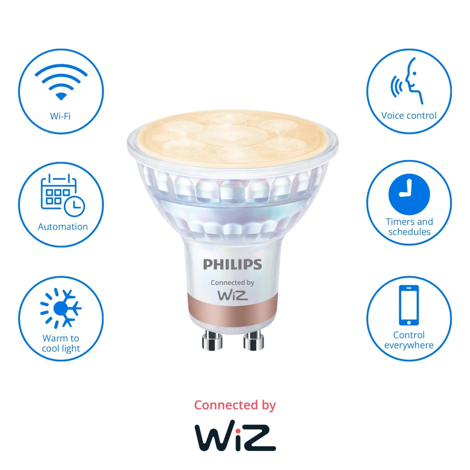 Żarówka Philips SMART GU10 4,7W/50W 2700-6500K 400lm