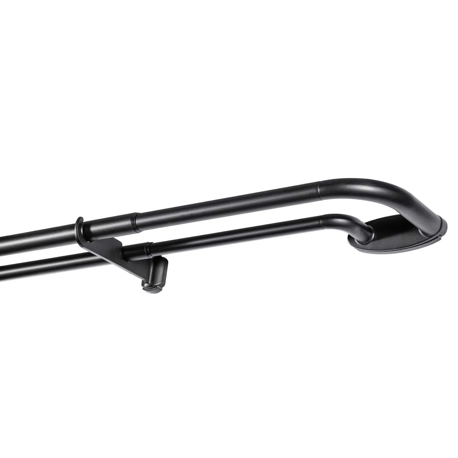 Kowalski Karnisz rozsuwany podwójny Industrial 120-210 cm czarny