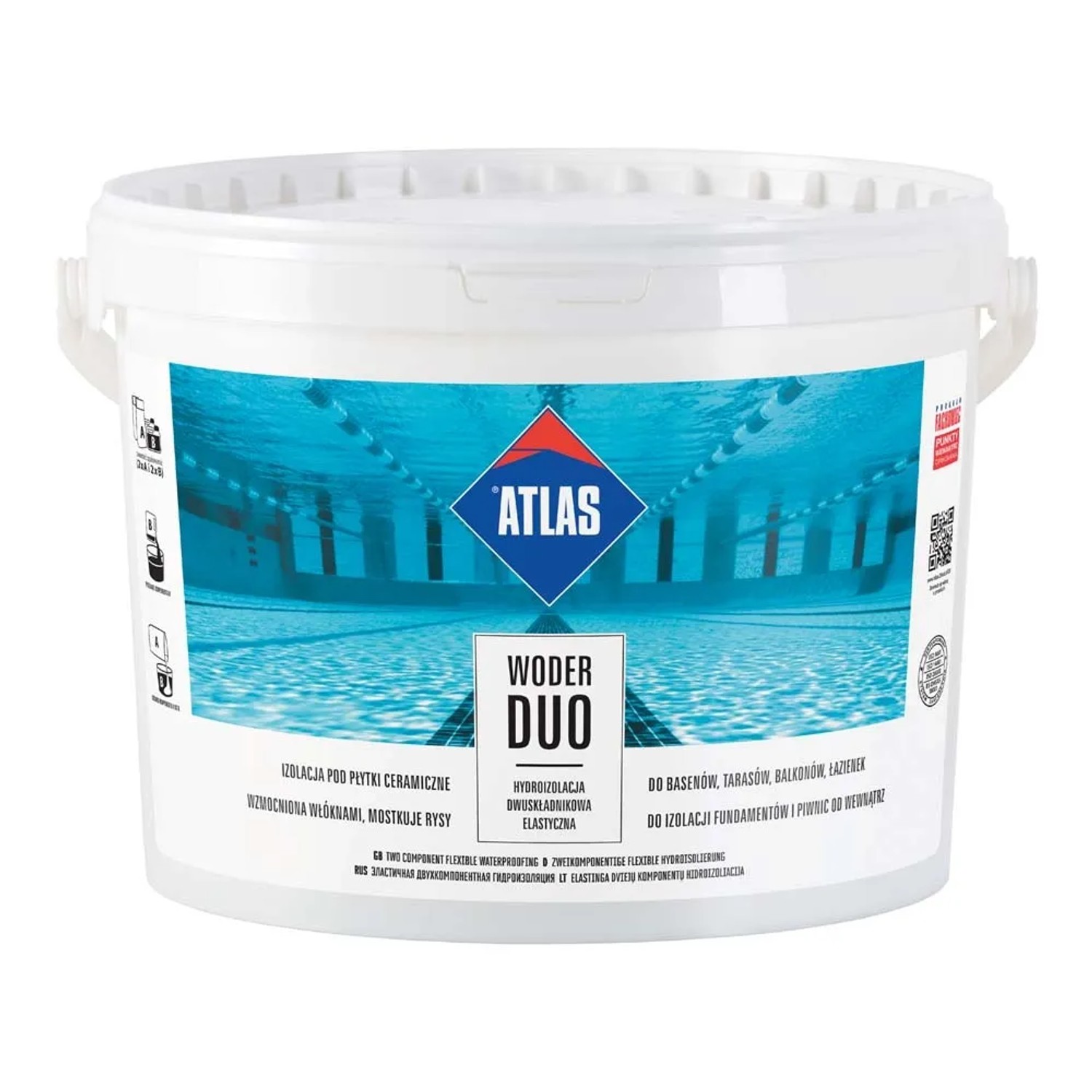 Atlas Hydroizolacja Woder Duo A + B 16 kg