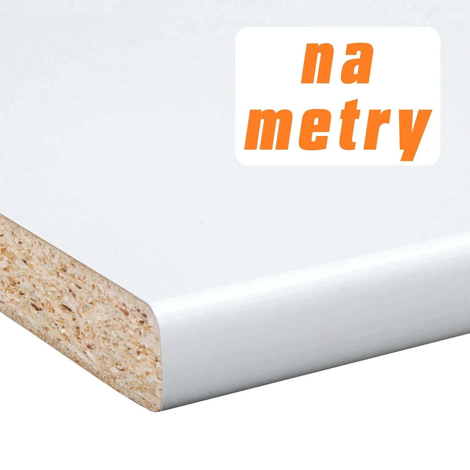 Blat laminowany Biały połysk 074W R6 1U 2,8x60x305