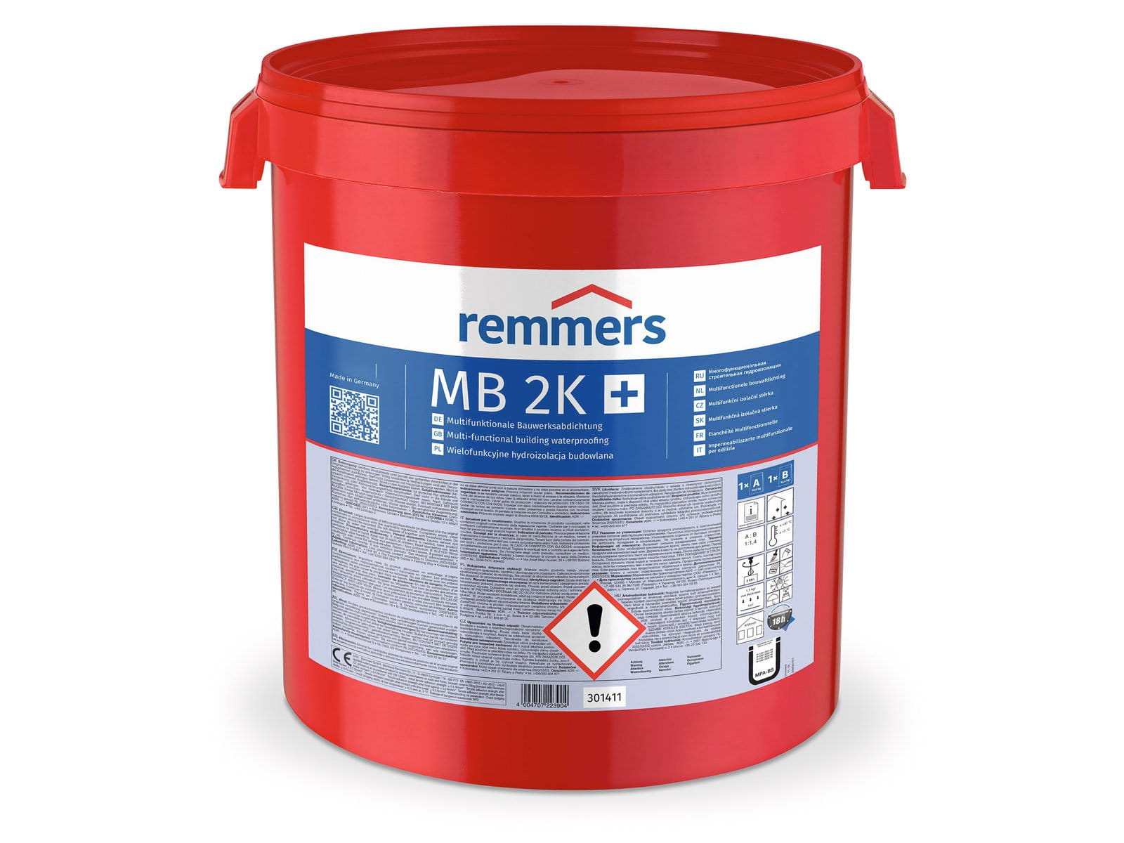 REMMERS MB 2K SZLAM USZCZELNIAJĄCY 8,3 KG DWUSKŁADNIKOWA HYDROIZOLACJA
