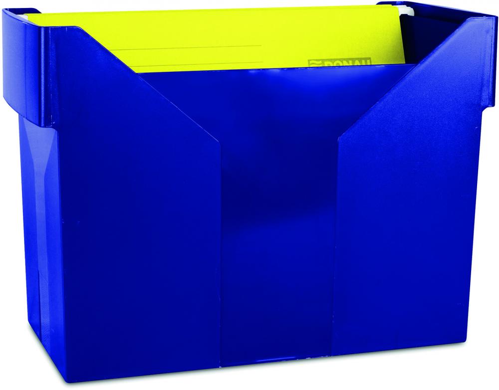Pojemnik na 20 teczek zawieszanych Donau, A4, 330x260x160mm, granatowy