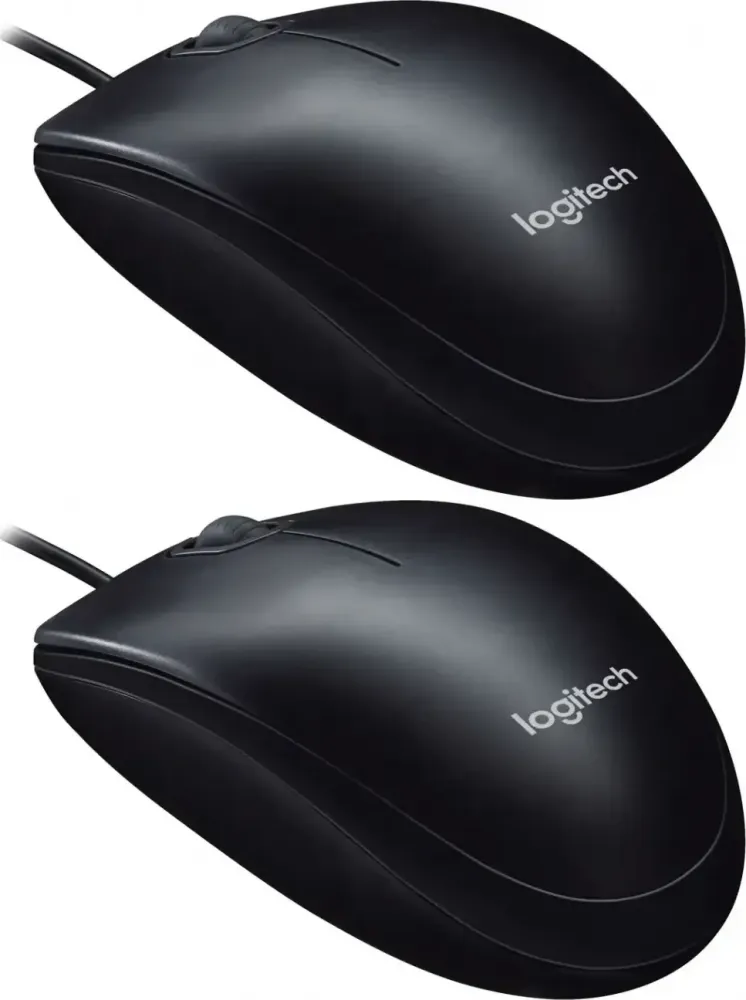 2x Mysz przewodowa Logitech M90, optyczna, czarny