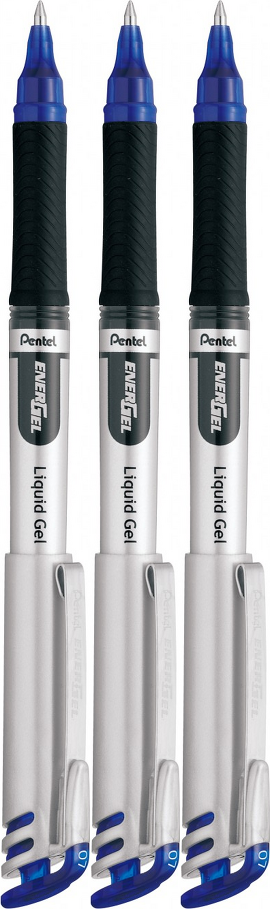 3x Pióro kulkowe Pentel, BL17, 0.7mm, niebieski