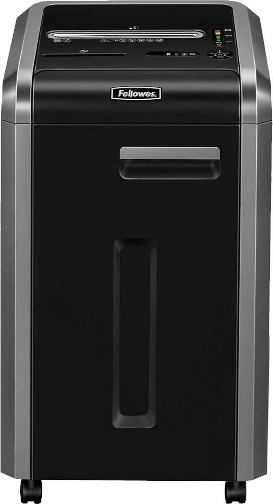 Niszczarka Fellowes 225Ci, ścinek 4x38mm, 24 kartki, P-4/T-4/O-1 DIN, czarny