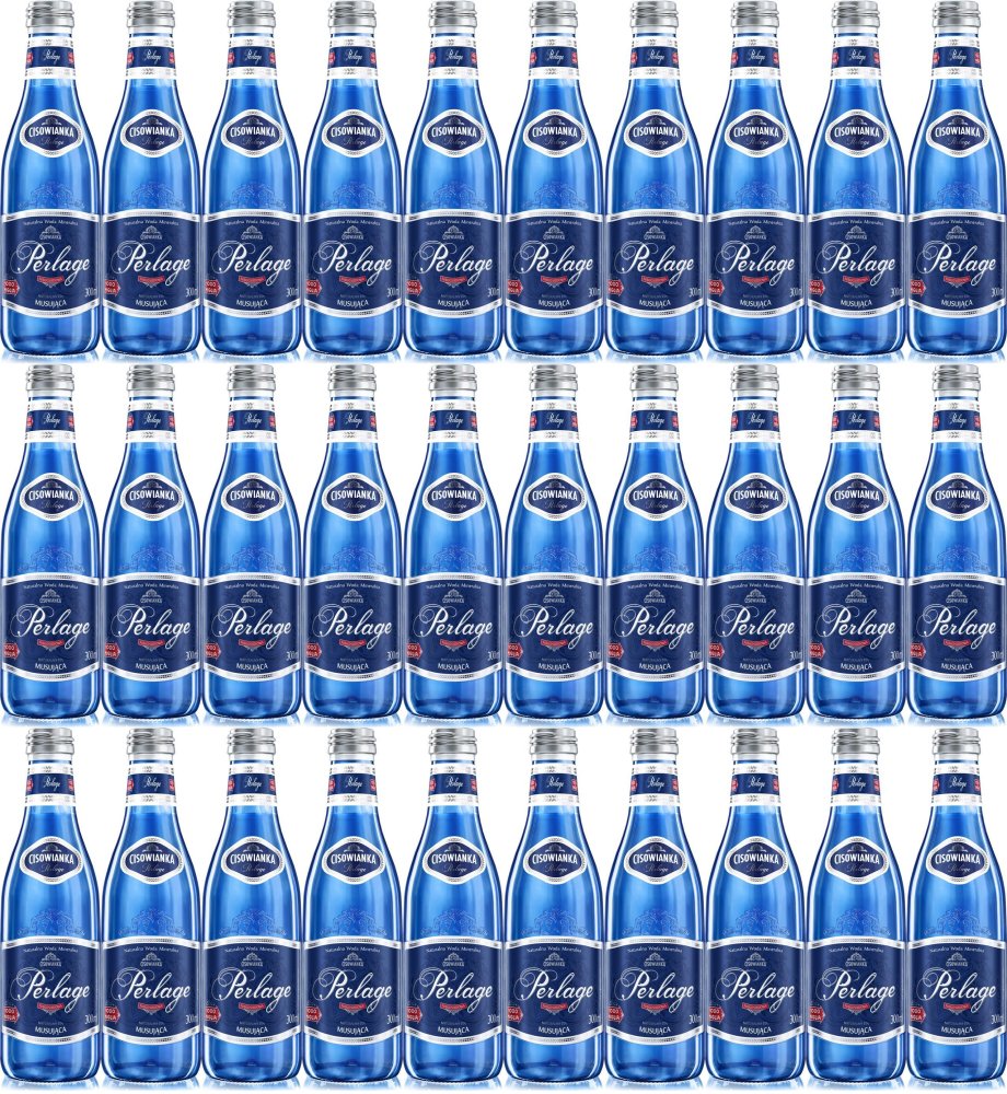 720x Woda gazowana Cisowianka Perlage, 0.3l, butelka szklana
