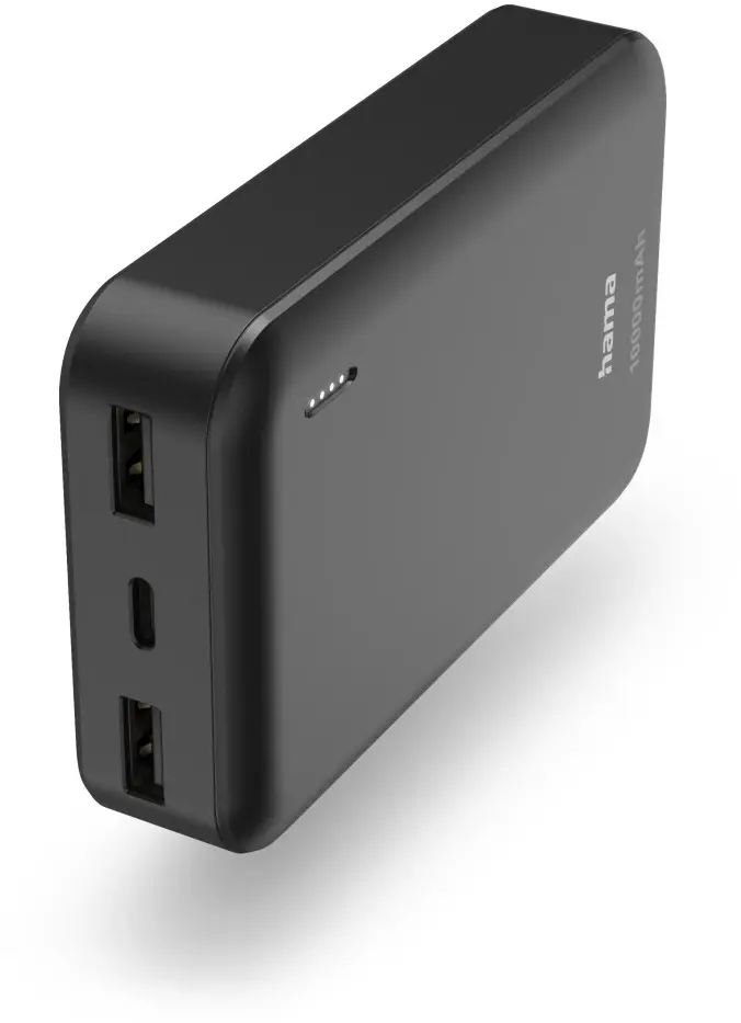 Powerbank Hama Power Pack Pocket 10, 10000 mAh, antracytowy