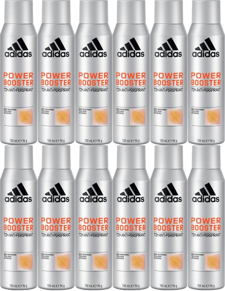 12x Dezodorant męski Adidas Men Power Booster, 150ml
