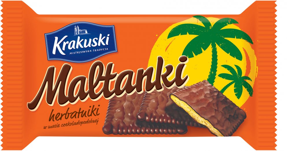 Herbatniki Krakuski Maltanki, czekoladowy, 80g