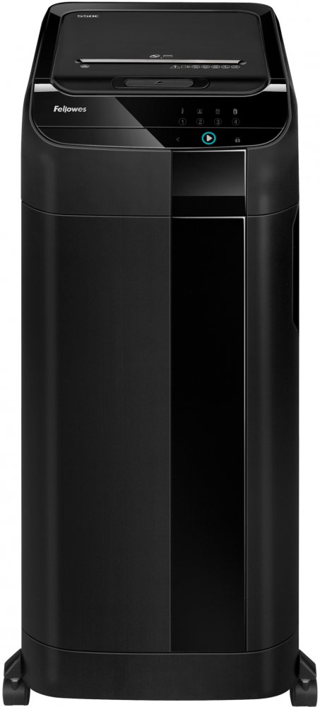 Niszczarka automatyczna Fellowes AutoMax 600M, miniścinek 2x12mm, 600 kartek, P-5/T-5 DIN, czarny