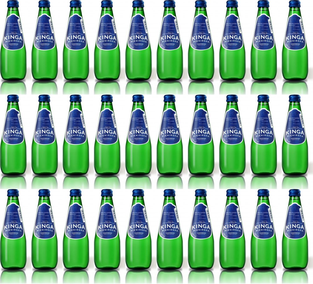 756x Woda gazowana Kinga Pienińska, 0.33l, butelka szklana