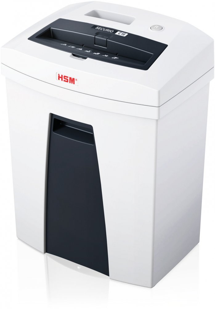 Niszczarka HSM Securio C16, ścinek 4x25 mm, 7 kartek, P-4/T-4/E-3/F-1 DIN, biały
