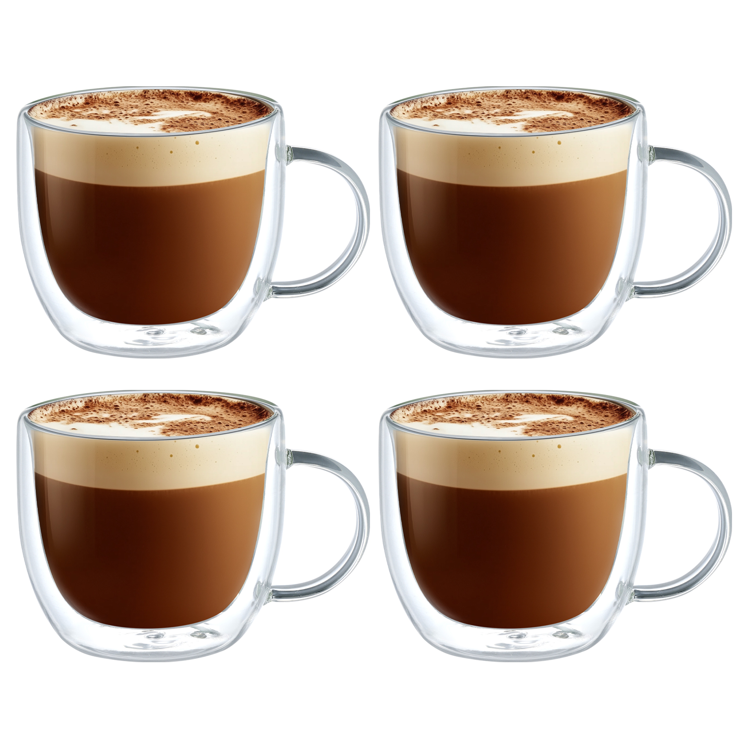 Szklanki Termiczne z Podwójnymi Ściankami Aqualogis Sanremo 350 ml 4szt