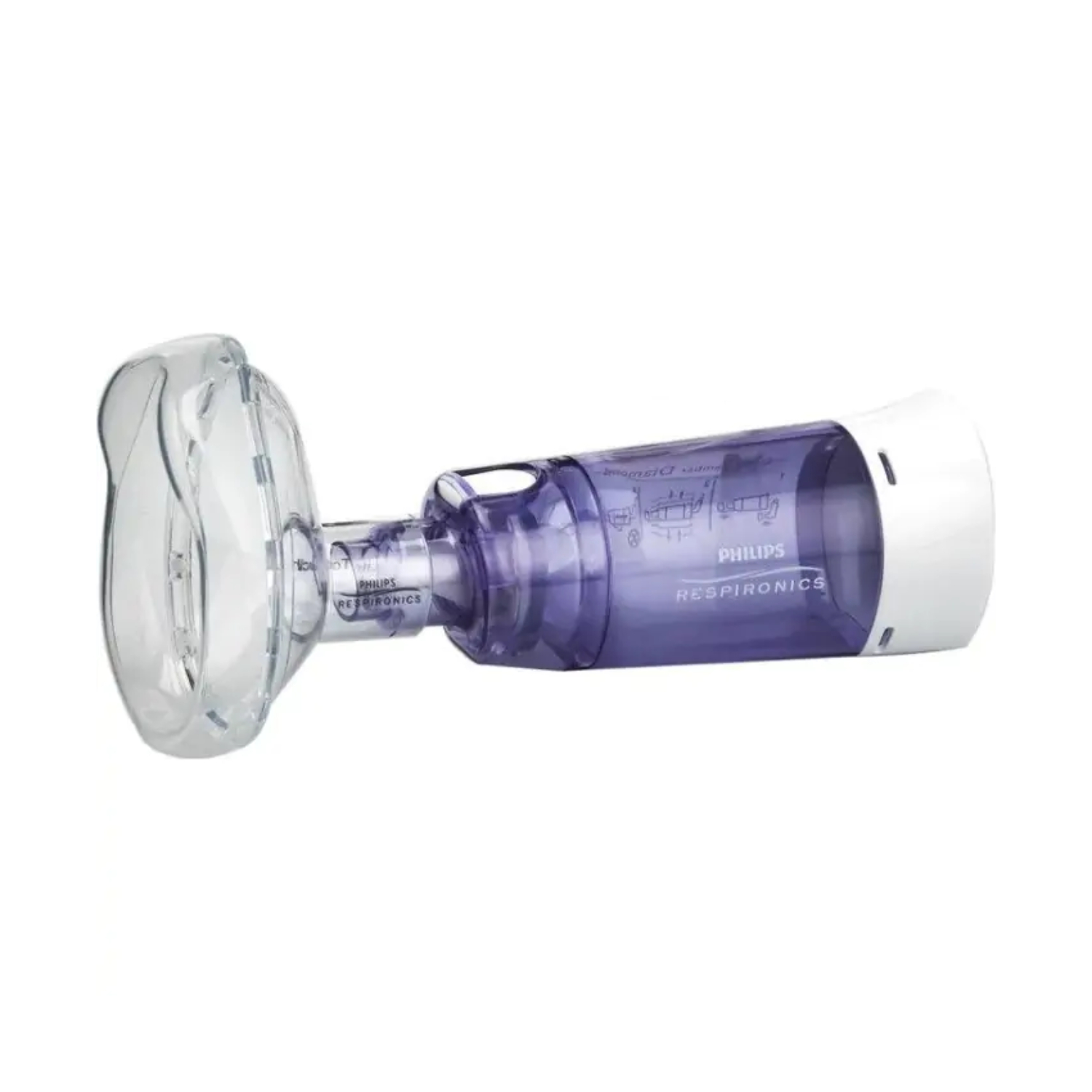 Philips optichamber diamond - komora inhalacyjna + średnia maska, 1 sztuka