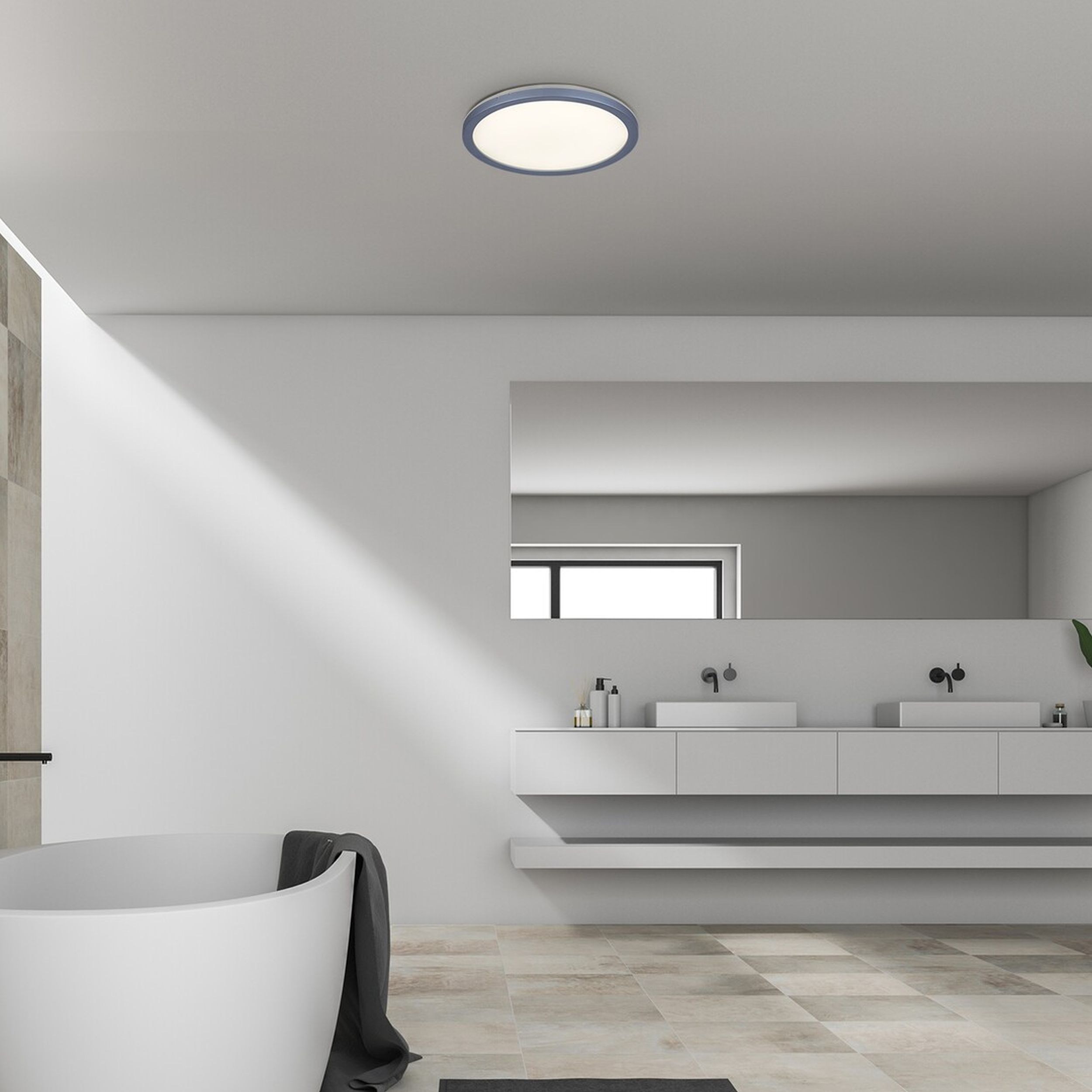 Rabalux Lambert plafon 1x15W LED srebrny/biały 3358