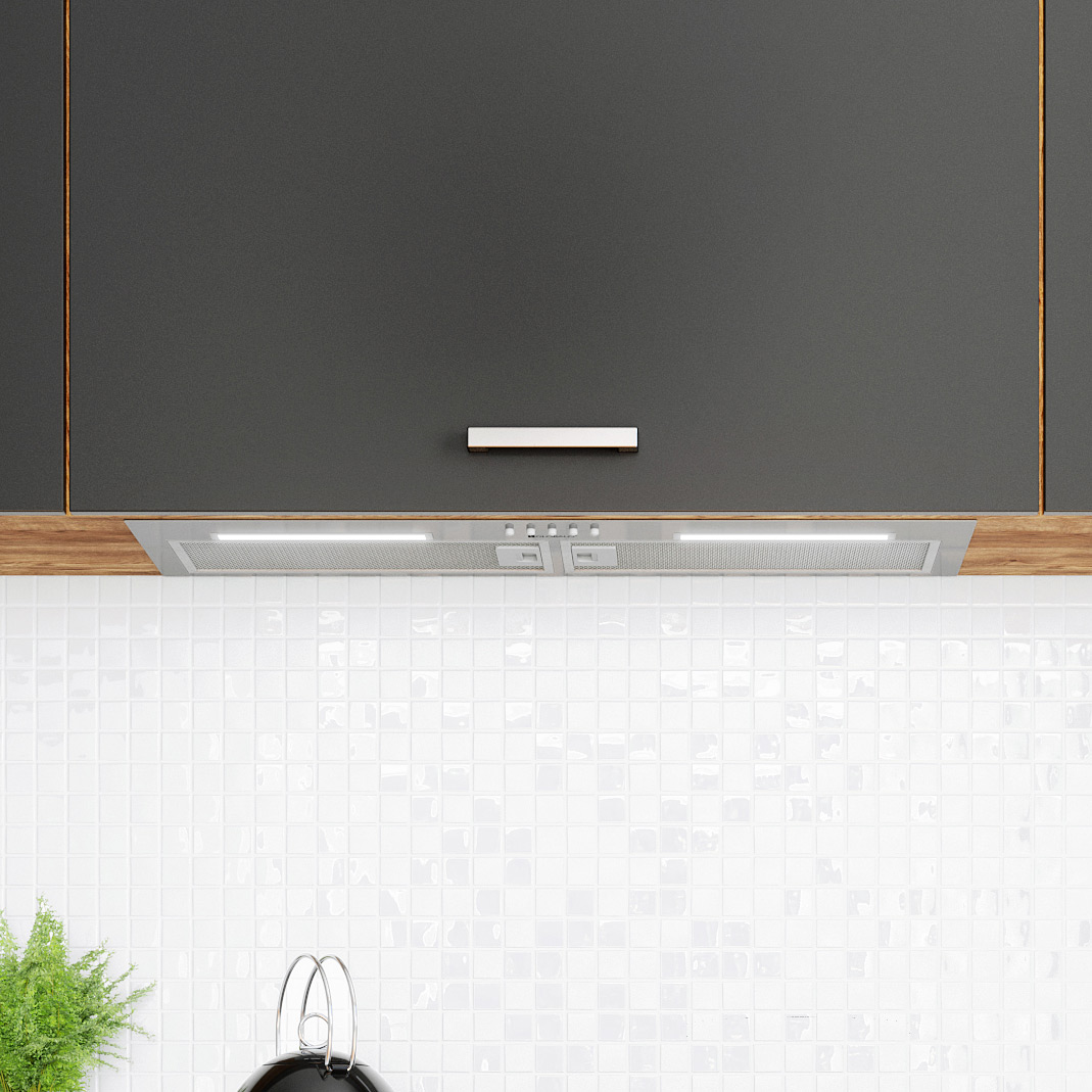 Globalo Design Hadario okap kuchenny 79,6 cm podszafkowy HADARIO_80_2_INOX