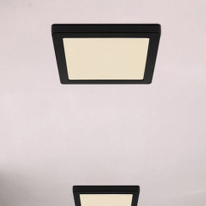 Globo Lighting Lasse plafon 1x18W LED czarny/biały opalizowany 12380-18B
