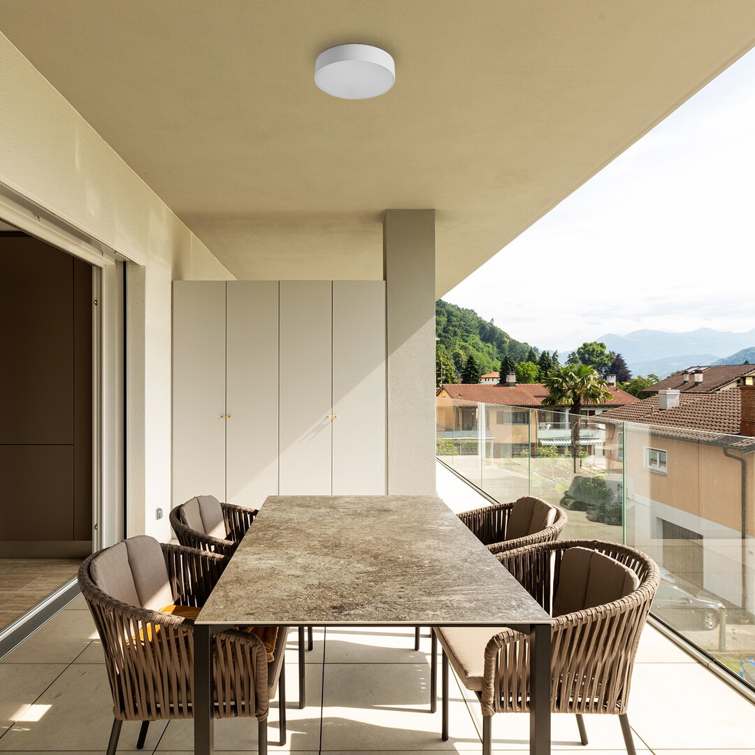 Rabalux Tartu plafon zewnętrzny 1x18W LED biały mat 7893