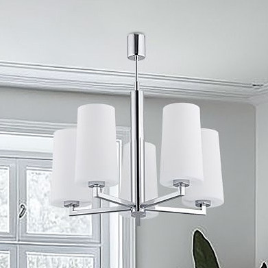 Argon Camelot lampa wisząca 5x15W biały/chrom 2053