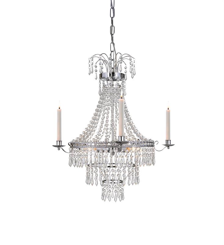 Markslöjd Marielund lampa wisząca 3x40W chrom/mc 105156