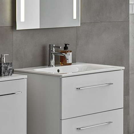 Geberit Selnova Square umywalka 60x48 cm prostokątna meblowa-wpuszczana biała 500.994.00.1