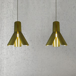 Altavola Design Origami lampa wisząca 1x40W chrom/coffee/złoty LA045/P_bronze