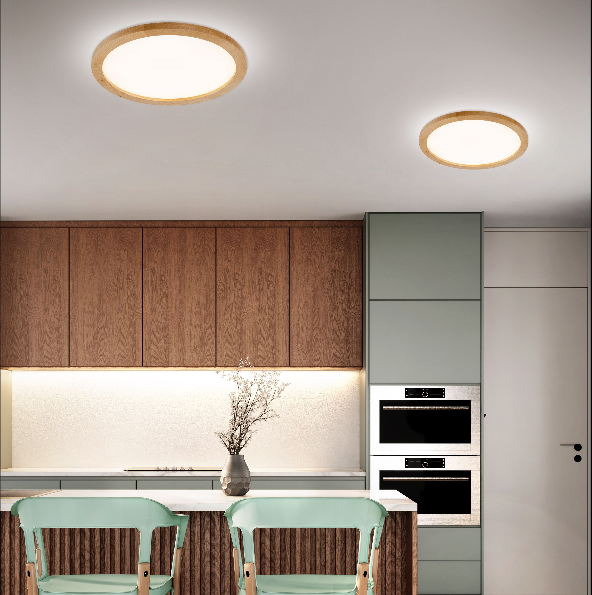 TK Lighting Aqua Wood plafon 1x45 W drewno 18008