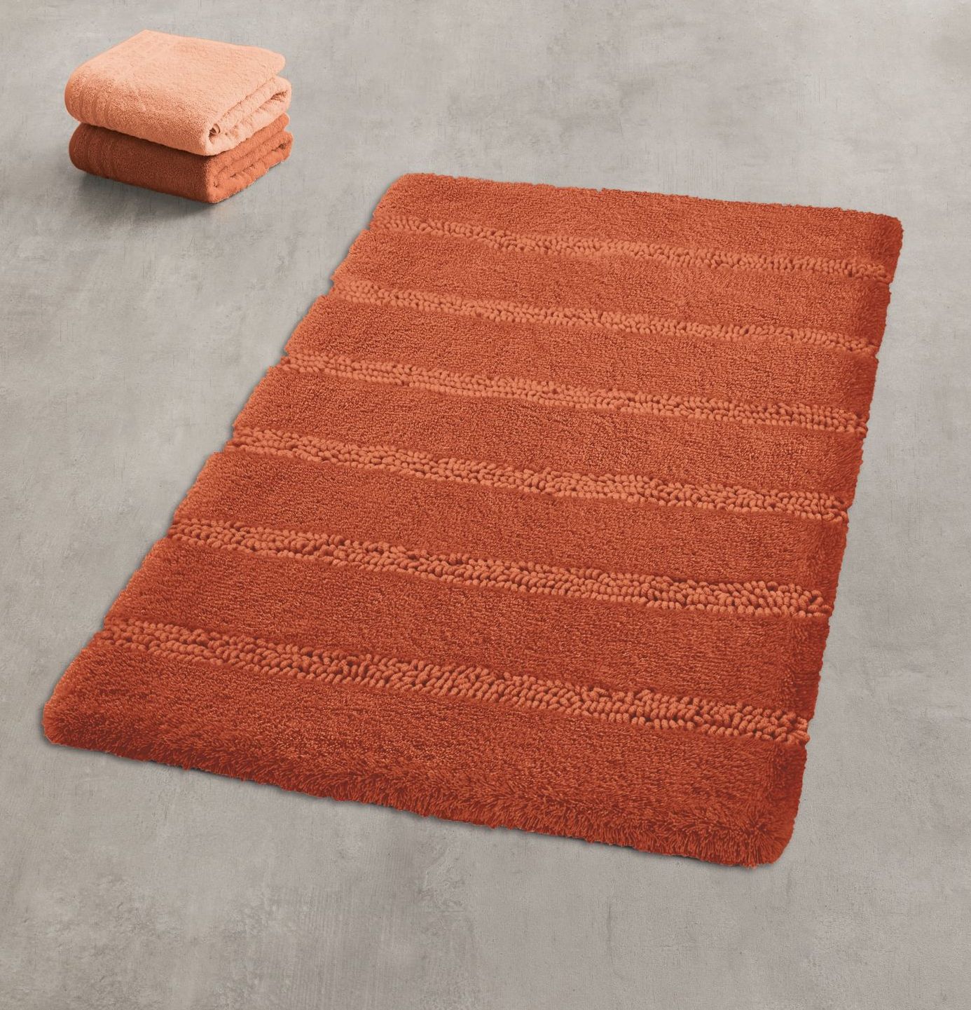 Kleine Wolke Monrovia dywanik łazienkowy 80x140 cm pomarańczowy 4094304657