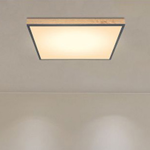 Globo Lighting Doro plafon 1x36W LED biały/grafit/drewno 416080WD3