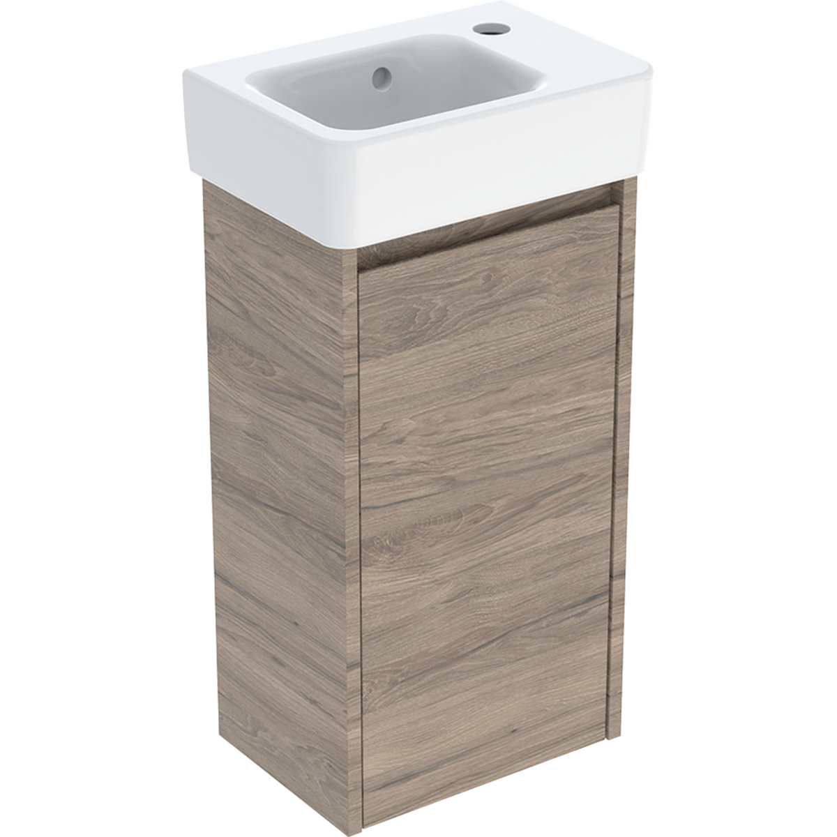 Geberit Selnova Square umywalka z szafką 36 cm orzech hickory 504.130.JR.1