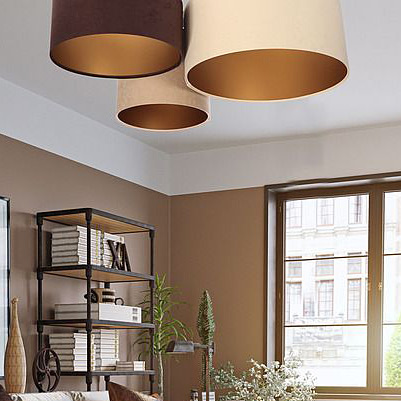 BPS Koncept Plafoniady plafon 3x60 W złoty-brązowy-beżowy-kremowy 080-02-034