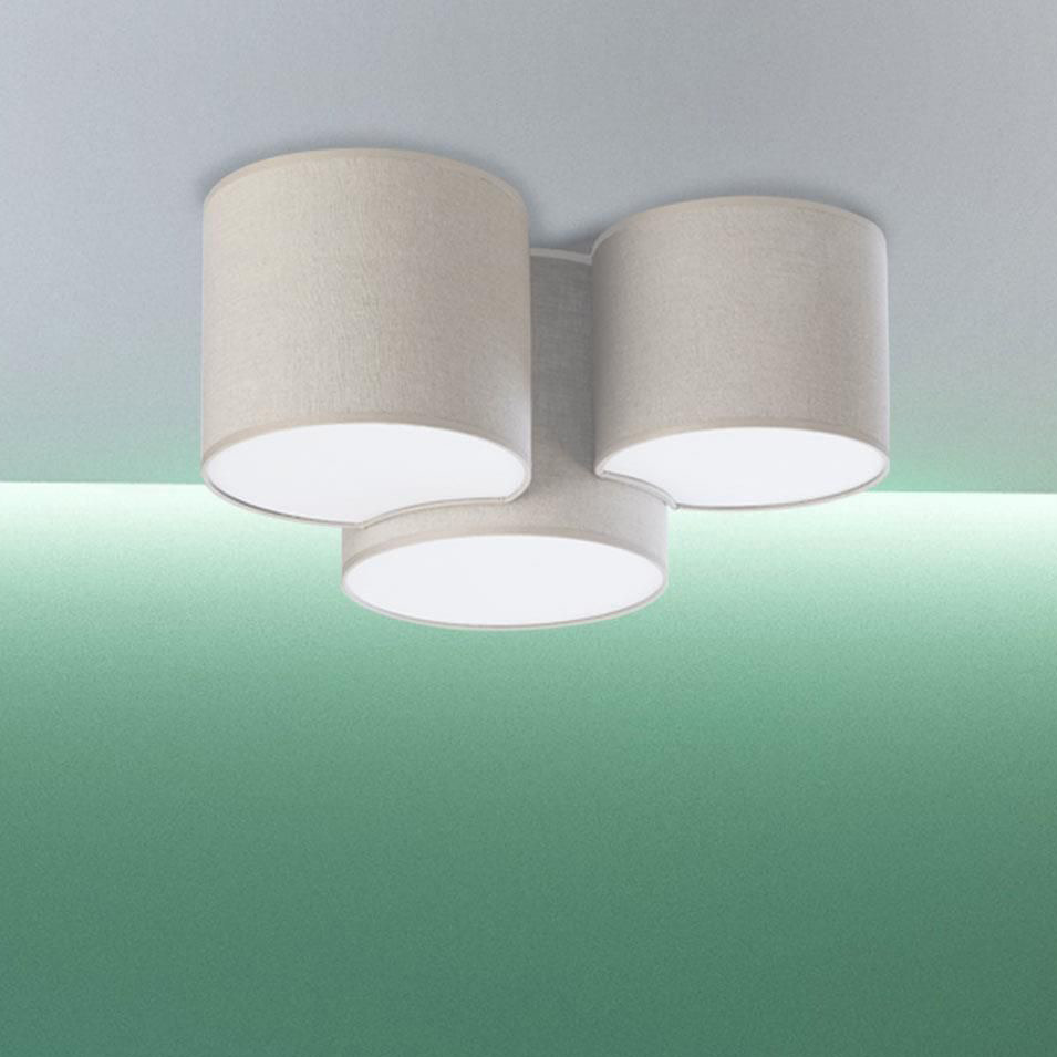 TK Lighting Mona plafon 3x15W beżowy 6591