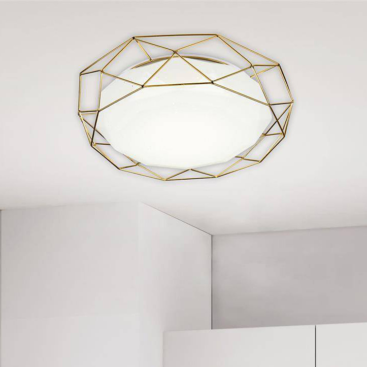 Candellux Sven plafon 1x24W biały/złoty 98-73174