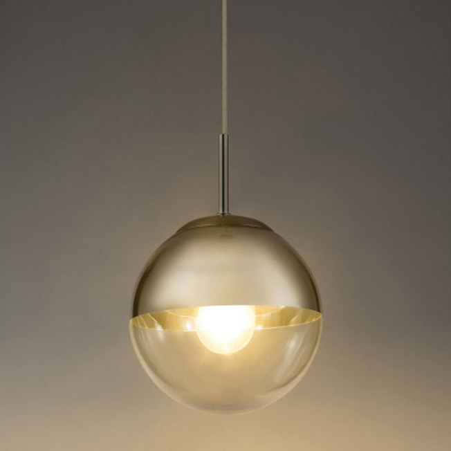 Globo Lighting Varus lampa wisząca 1x40W chrom/przezroczysty 15851