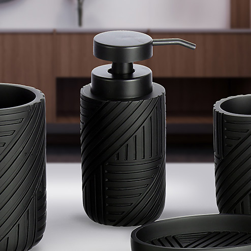 Sepio Nairobi Black dozownik do mydła 200 ml stojący czarny mat 10DOZNAIROBLA - Wysyłka w 24h