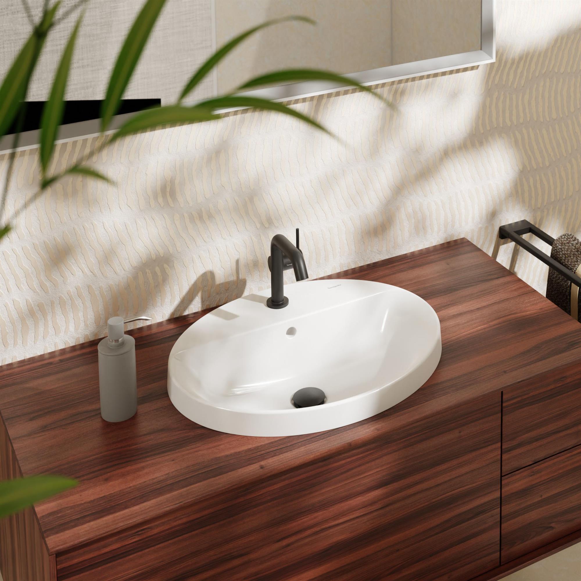 Hansgrohe Xuniva D umywalka 55x45 cm wpuszczana w blat biały 60160450